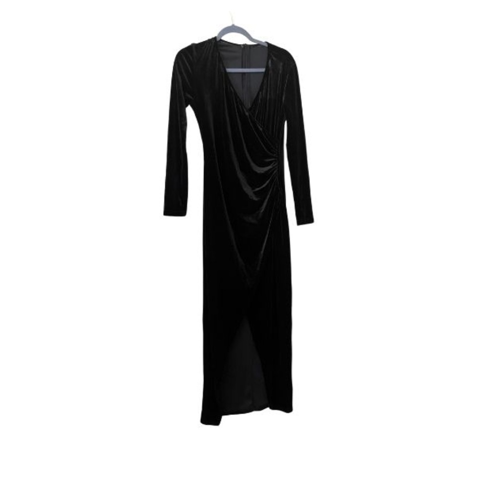 Black Velvet Full Length Black Tie Gown